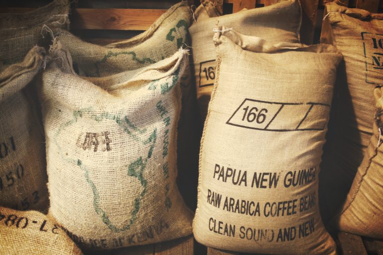 big bags of unroates artisan coffee
