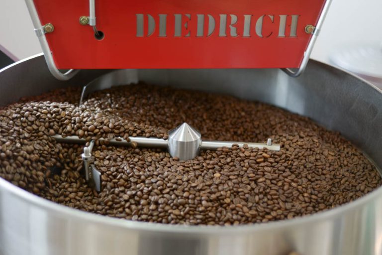 fresh coffee beans in our ohio coffee roasters
